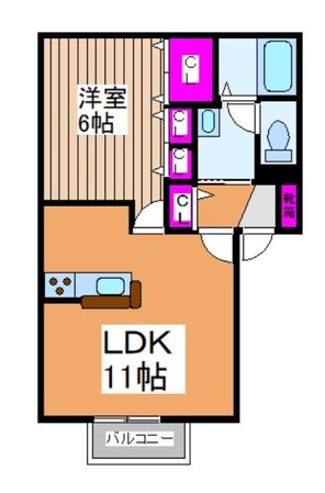 メゾンソレールの物件間取画像